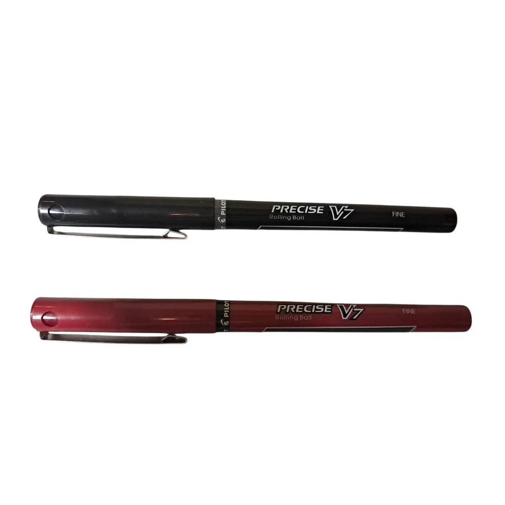 Pilot Precise V7 Rolling‎ Ball Fine Pen Red And Black